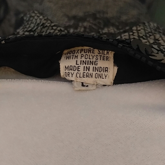 Black Silk Sequin Tank - Picture 4 of 4